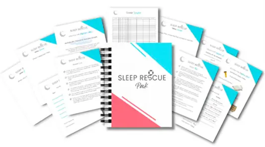 sleep rescue template pack product display